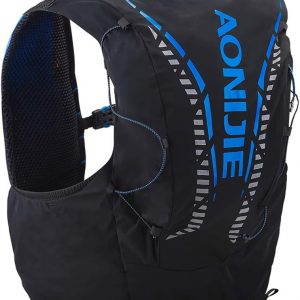 AONIJIE 12L Hombres Mujeres Correr Chaleco Pack Hidratación Mochila Deportes al Aire Libre Bolsa para Maratón Ciclismo Senderismo