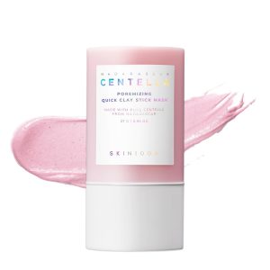 SKIN1004 Máscara de Barra de Arcilla Rápida Poremizing 27g, 0.95oz, Tratamiento Facial Coreano para Minimización de Poros, Máscara de Arcilla Rosa con Sal Rosa del Himalaya y Centella de Madagascar