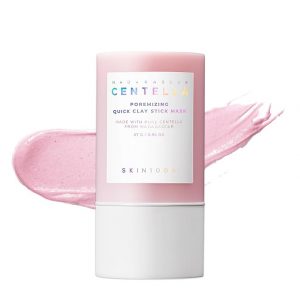 SKIN1004 Máscara de Barra de Arcilla Rápida Poremizing 27g, 0.95oz, Tratamiento Facial Coreano para Minimización de Poros, Máscara de Arcilla Rosa con Sal Rosa del Himalaya y Centella de Madagascar