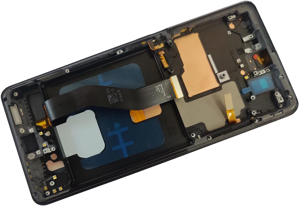 AMOLED for Samsung Galaxy S21 Ultra 5G Screen Replacement for Samsung S21 Ultra SM-G998U G998A G998W LCD Touch Display Digitizer with Repair Kits (Black with Frame)
