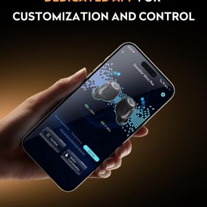 GravaStar Sirius Plus True Wireless Earbuds, Bluetooth 5.3 Active Noise Cancellation ANC Headphones, 28H Playtime, ENC Clear Call, Customization App, IPX4 for Sports/Work -Yellow