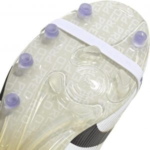 adidas Elite - Tacos de fútbol de césped artificial con lengua plegable, color blanco