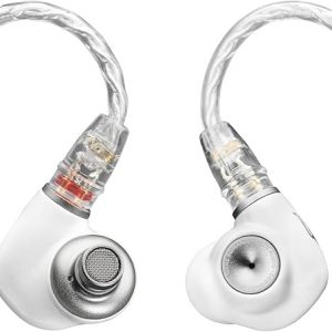 MEZE AUDIO ALBA | Wired Earbuds in-Ear Monitor Headphones for Audiophiles | USB-C Adapter Included | Smartphone Compatible | Noise Isolating | Ergonomic Metal Chassis