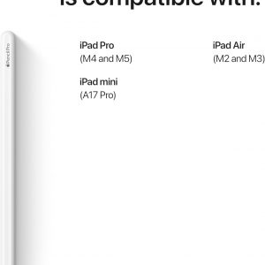 Apple Pencil Pro: Latest Model - Device Compatibility Check Required - Pixel-Perfect Precision, Tilt and Pressure Sensitivity, Perfect for Note-Taking, Drawing, and Art. Charges and Pairs Magnetically