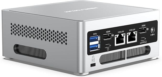 MINISFORUM Venus Series NAB9 Mini PC Barebone Intel Core i9-12900HK(14C/20T), Mini Desktop Computer Without RAM/SSD/OS, 2X HDMI+2X USB-C 4K@60Hz Output, 2X 2.5G LAN, 4X USB3.2 Small Computer (Renewed)