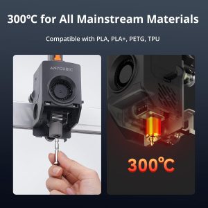 Paquete (Combo Anycubic Kobra 3 Max) Impresora 3D multicolor Anycubic, impresión de alta velocidad de 600 mm/s, gran volumen de construcción de 420x420x500 mm, nivelación automática y placa PEI de