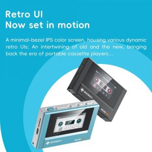 SnowSky/FiiO Echo MINI HiFi Bluetooth MP3 Player, 15Hours Playback, Independent Volume Control with 3.5mm/4.4mm Headphones Outputs (Black)