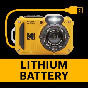 KODAK PIXPRO WPZ2 Rugged Waterproof Shockproof Dustproof WiFi Digital Camera 16MP 4X Optical Zoom 1080P Full HD Video Vlogging Camera 2.7" LCD (Yellow)