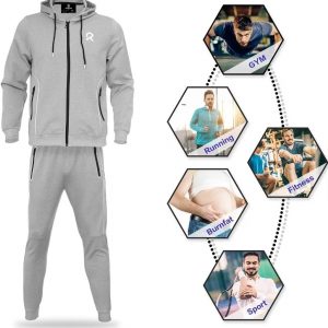 R RAMBLER 1985 Men's Tracksuit Active fashion Hoodie outifts zip sweatsuit set jogger sportswear