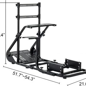 Racing Simulator Cockpit with Adjustable Seat Universal Driving Sim Rig Compatible with Fanatec Logitech Thrustmaster for PS5 PS4 Xbox PC Gaming