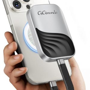 GiGimundo SSD magnético M20 de 512 GB, SSD portátil, aleación de zinc duradera, máximo 2000 MB/s para PC a través de USB-C 3.2 Gen 2x2, compatible con 15 Pro/15 Pro Max/16 Pro Max, Mac, tableta