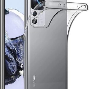 Funda para Xiaomi Mi 12T/Mi 12T Pro/Redmi K50 Ultra (6.67 pulgadas) Suave TPU Goma Gel Parachoques Transparente Cubierta Trasera