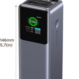 UGREEN Nexode Power Bank 20000mAh 165W with Built-in USB C Cable Laptop Travel Portable Charger, 100W Input, Fast Charging for MacBook Pro/Air/iPhone 17/16/iPad Pro/Galaxy S25 Ultra/Dell/HP and More
