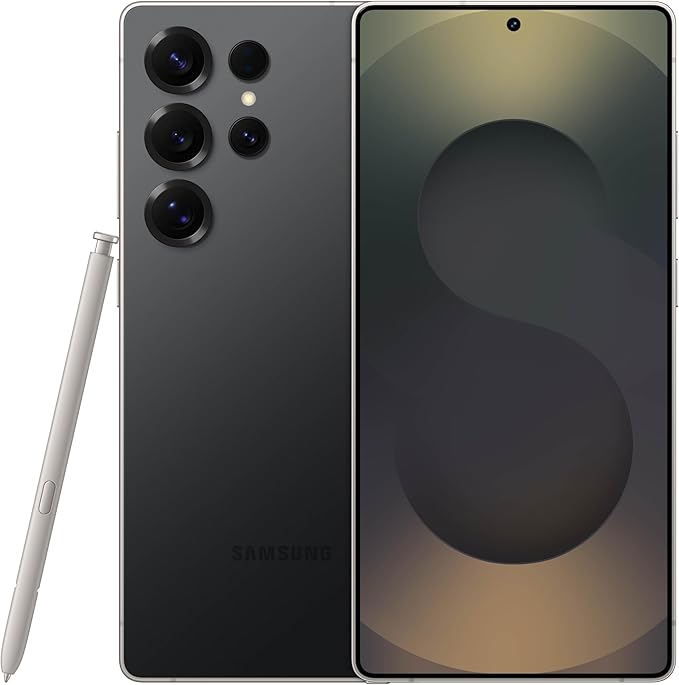 SAMSUNG Galaxy S25 Ultra, teléfono inteligente de 512 GB, Android desbloqueado, cámara de modo nocturno AI, procesador rápido Snapdragon 8 Elite, batería de 5000 mAh, S Pen incorporado, 2025, garantía | AI Smartphone, AI Camera, Fast Processor, Long Battery Life, 2025