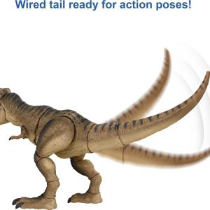 Mattel Jurassic World Colección Hammond Jurassic Park T Rex, Figura de dinosaurio Tyrannosaurus Rex coleccionista de 24 pulgadas, articulación Deluxe