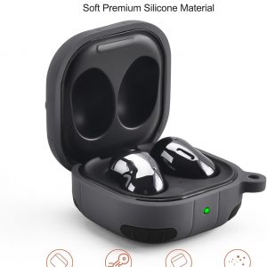 KOREDA Compatible with Samsung Galaxy Buds FE/Galaxy Buds 2 Pro/Buds Pro/Buds 2 Case, Cute Funny Cool Game Player Design Silicone Protective Case (Gray)