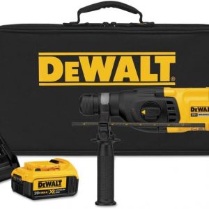 DEWALT DCH133M2 20V Max XR Kit de martillo rotativo con mango en D sin escobillas de 1 pulgada