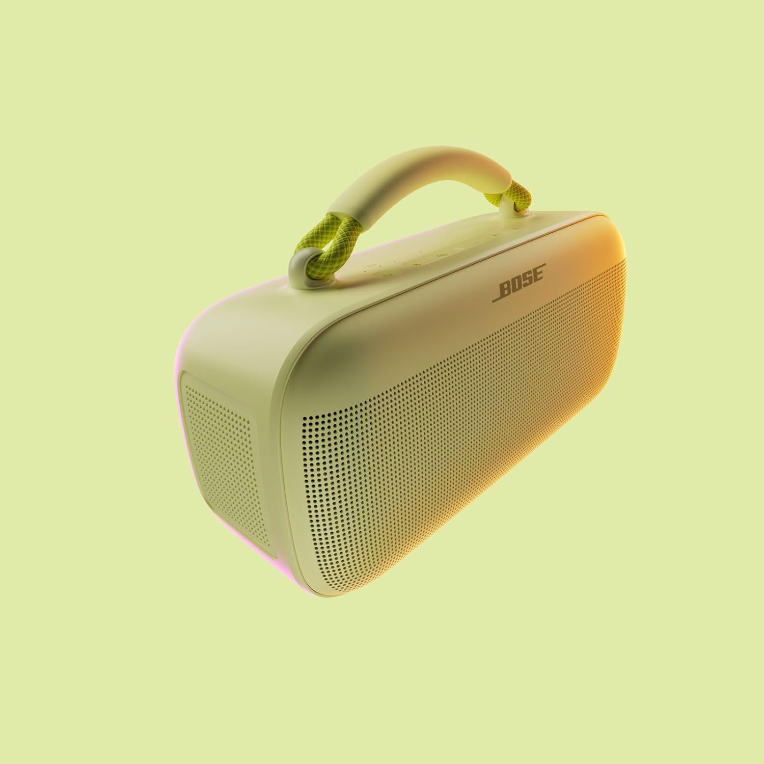 Bose SoundLink Max Bluetooth Speaker - Portable Wireless Party Speaker, IP67 Waterproof, Rope Handle, Up to 20 Hours of Playtime, USB-C, Built-in 3.5mm AUX Input, Citrus Yellow - Limited Edition Color