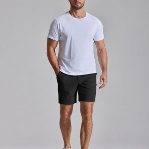 COOFANDY Men's Casual Shorts 7" Stretch Golf Shorts with 4 Pockets Quick Dry Lightweight Shorts Dress for Hiking Work