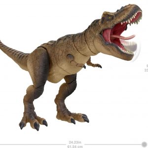Mattel Jurassic World Colección Hammond Jurassic Park T Rex, Figura de dinosaurio Tyrannosaurus Rex coleccionista de 24 pulgadas, articulación Deluxe
