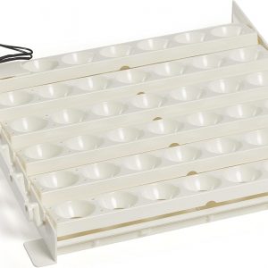 Farm Innovators 3200 - Girador automático de huevos de 41 puntos para la parte inferior de las incubadoras para eliminar el manejo manual y mejorar la tasa de eclosión, color blanco (paquete de 4)