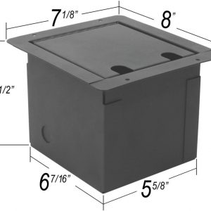 Elite Core | Recessed Floor Box | Customizable Plate