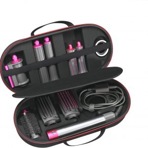 RLSOCO Hard Case for Dyson Airwrap Complete Long/Complete Styler HS08 HS05 HS01,NOT for Dyson Airwrap i.d. - Fits 4pcs Long Barrels or Short Barrels - Black (Case Only,Hair Styler is not Included)