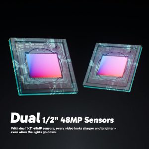 AKASO 360 Cámara de acción a prueba de condiciones climáticas 360° - Video 360 de 5.7K con sensores de 1/2 pulgada 48 MP, foto 360 de 72 MP, 360-SuperSmooth, pantalla táctil de 2.29 pulgadas, efecto