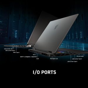 MSI Vector A18 HX 18” 240Hz QHD+ Gaming Laptop: AMD Ryzen 9-9955HX, NVIDIA Geforce RTX 5080, 32GB DDR5, 1TB NVMe SSD, Type C, Wi-Fi 7, Win 11 Home: Cosmo Gray A9WIG-065US