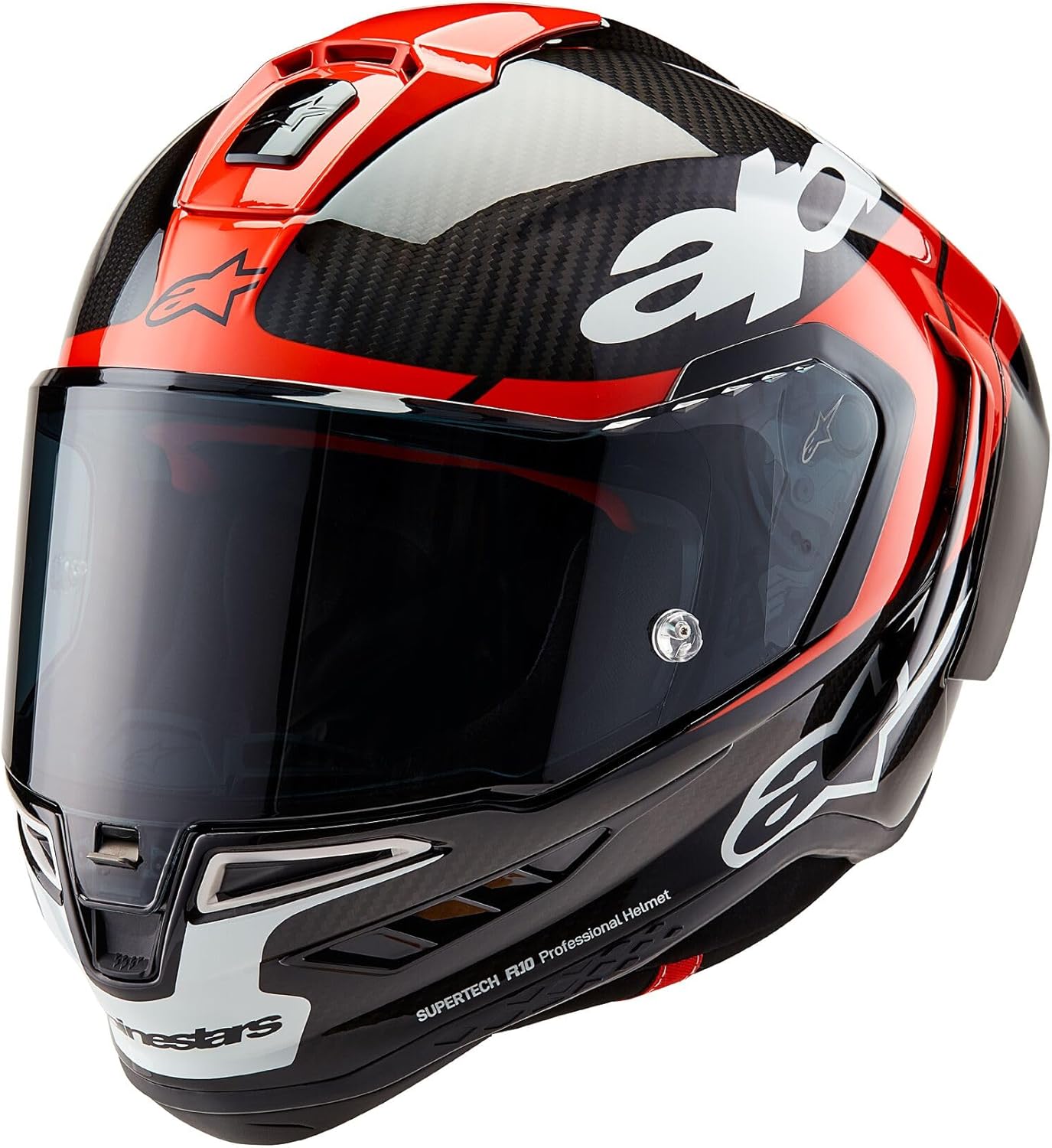 Alpinestars Supertech R10 Element Helmet, Carbon Fiber, Aerodynamic Full-Face Design, Ventilation & Safety, DOT & ECE Certified for Street & Track Riders