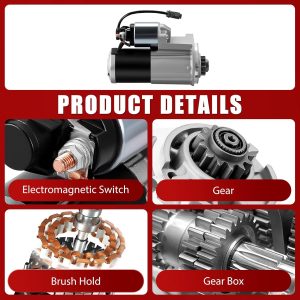 Motor de arranque 23300-ET80A compatible con Nissan Rogue 2008-2013 Rogue Select 2014-2015 Sentra 2.5L L4 12V 2007-2012 1.7KW 13 dientes, 23300-ET80B M0TA0271ZC