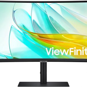 Samsung 34” ViewFinity S65UC, Ultra-WQHD, 100Hz, AMD FreeSync™ HDR10, Monitor curvo con altavoces incorporados, USB-C, interruptor KVM, LS34C654UANXGO, 2025