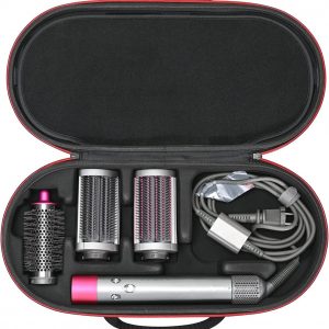 RLSOCO Hard Case for Dyson Airwrap Complete Long/Complete Styler HS08 HS05 HS01,NOT for Dyson Airwrap i.d. - Fits 4pcs Long Barrels or Short Barrels - Black (Case Only,Hair Styler is not Included)