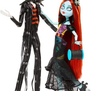 Monster High Skullector Disney's The Nightmare Before Christmas Jack and Sally Doll Set HNF99