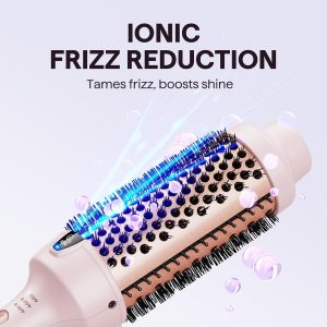 Wavytalk Cepillo térmico, Blowout Express - Cepillo de soplado de 1.7 pulgadas, tecnología de iones negativos para crear golpes suaves y relajantes, da cuerpo y brillo al cabello, color rosa milenario