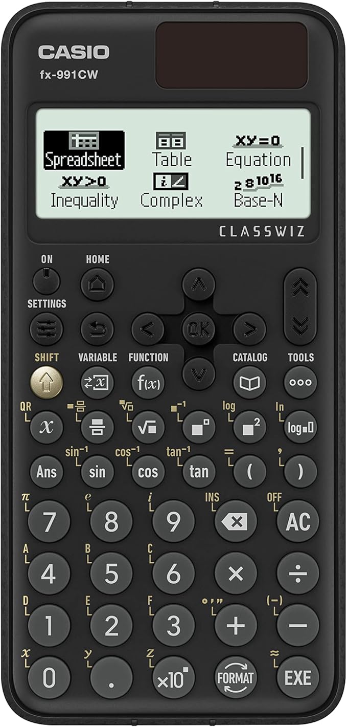 Casio fx-991CW– Advanced Scientific Calculator with High-Res 4-Tone Display | Natural Textbook Display | 540+ Functions, Numeric Calculus, Matrix Solver | Ideal for Engineering, Science & Exams