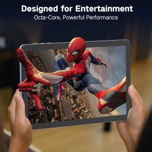 Winsing Android Tablet 10 Inch, Android 15 Tablets 2025 for Adults, Octa-Core, 12GB RAM,128GB Storage(2TB Expandable), Large Touch Screen Tablet with 10H Battery Life,WiFi & Bluetooth 5.0, Haze Blue