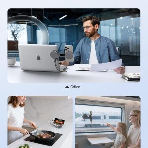 ORICO MiniSnap 2 TB External SSD, Magnetic & Scution Cup Design, Foldable Stand for Phone, Support USB 3.2 Gen2*2(2000MB/s), USB 3.2 Gen2(1000MB/s), ProRes 4K120fps, SC20Pro