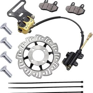 12 mm Sistema de pinza de cilindro maestro de freno de disco trasero hidráulico con almohadilla para 70 cc, 90 cc, 110 cc, 125 cc, 140 cc, 150 cc SSR apollo Taotao Coolster Roketa SDG 107 Pitster Pro