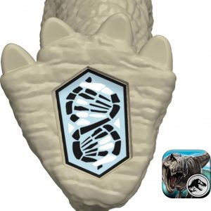 Mattel Jurassic World Rebirth Juguete de Dinosaurio Rugido Salvaje, Figura Articulable de Spiclypeus, Cabezazo y Ataque Thrash Controlados por la Cola y Sonido, Juego Digital