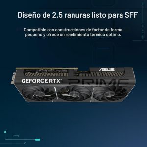ASUS La tarjeta gráfica Prime GeForce RTX™ 5070 de 12 GB GDDR7 lista para SFF (PCIe® 5.0, 12 GB GDDR7, HDMI®/DP 2.1, 2.5 ranuras, ventiladores de tecnología axial, BIOS dual)