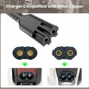 4V Clipper Charger Cord Compatible with Wahl Magic Clipper Cordless 8164 8591 8148 8504, 5-Star Trimmer, 1919 100 Year Hair Clipper