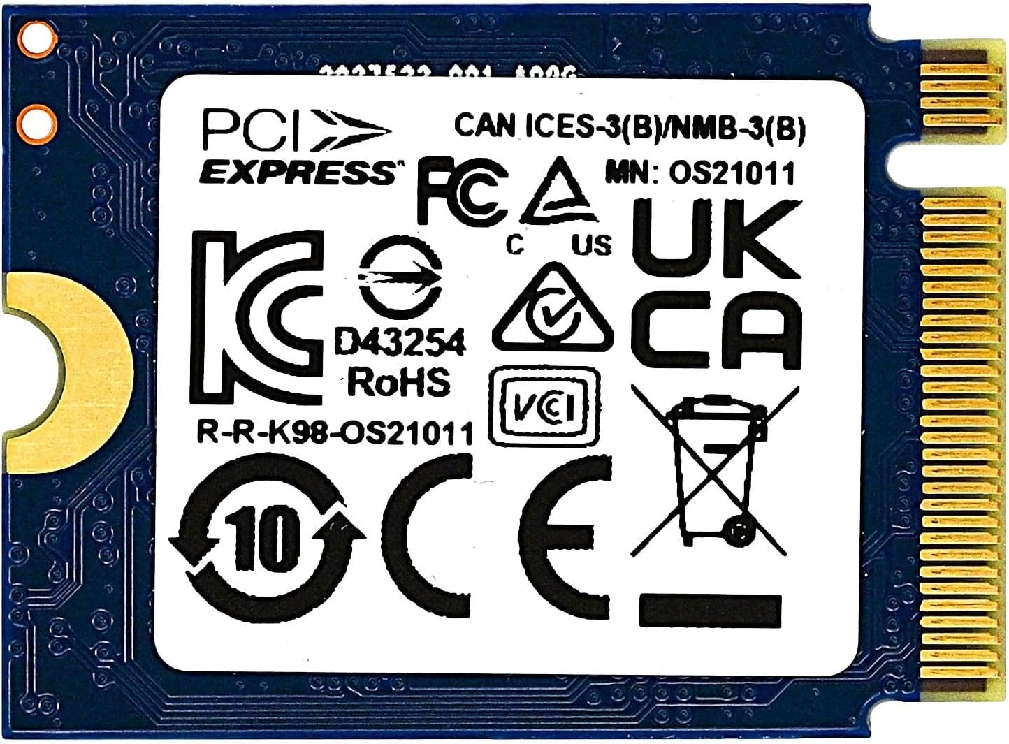 Kingston SSD M.2 2230 PCIe Gen 4.0x4 NVMe SSD TLC NAND de 512 GB (velocidades de hasta 4700 MB/s) OM3PGP4512Q-A0 compatible con Steam Deck Surface Ally Mini PCs
