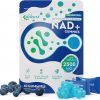 NAD Gummies Sugar Free, NAD+ Supplement with Liposomal Nicotinamide Riboside, Resveratrol, Quercetin, NAD Supplement for Anti-Aging, Energy, Cellular Health, Blueberry Flavor, 60 Gummies