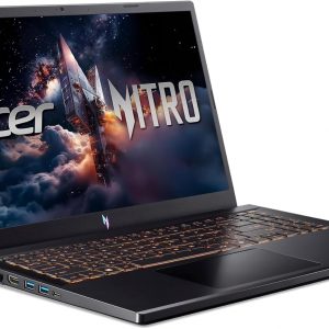 acer Nitro V Gaming Laptop | Intel Core i9-13900H Processor | NVIDIA GeForce RTX 5060 Laptop GPU | 15.6" FHD IPS 165Hz Display | 16GB DDR4 | 1TB Gen 4 SSD | Wi-Fi 6 | Backlit KB | ANV15-52-98KV