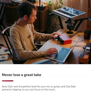 Focusrite Scarlett 4i4 - Interfaz de audio USB de 4ª generación, para músicos, compositores, guitarristas, creadores de contenido — Grabación de alta fidelidad, calidad de estudio y todo el software