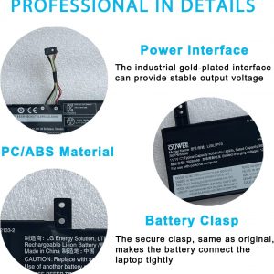 L20M3PF0 Laptop Battery Compatible with Lenovo IdeaPad 3-14ITL6 3-15ITL6 3-17ITL6 / S14 V14 V15 V17 G2-ITL G3-IAP / K14 Series L20C3PF0 L20L3PF0 L20M3PF0 45Wh 4054mAh 11.1V