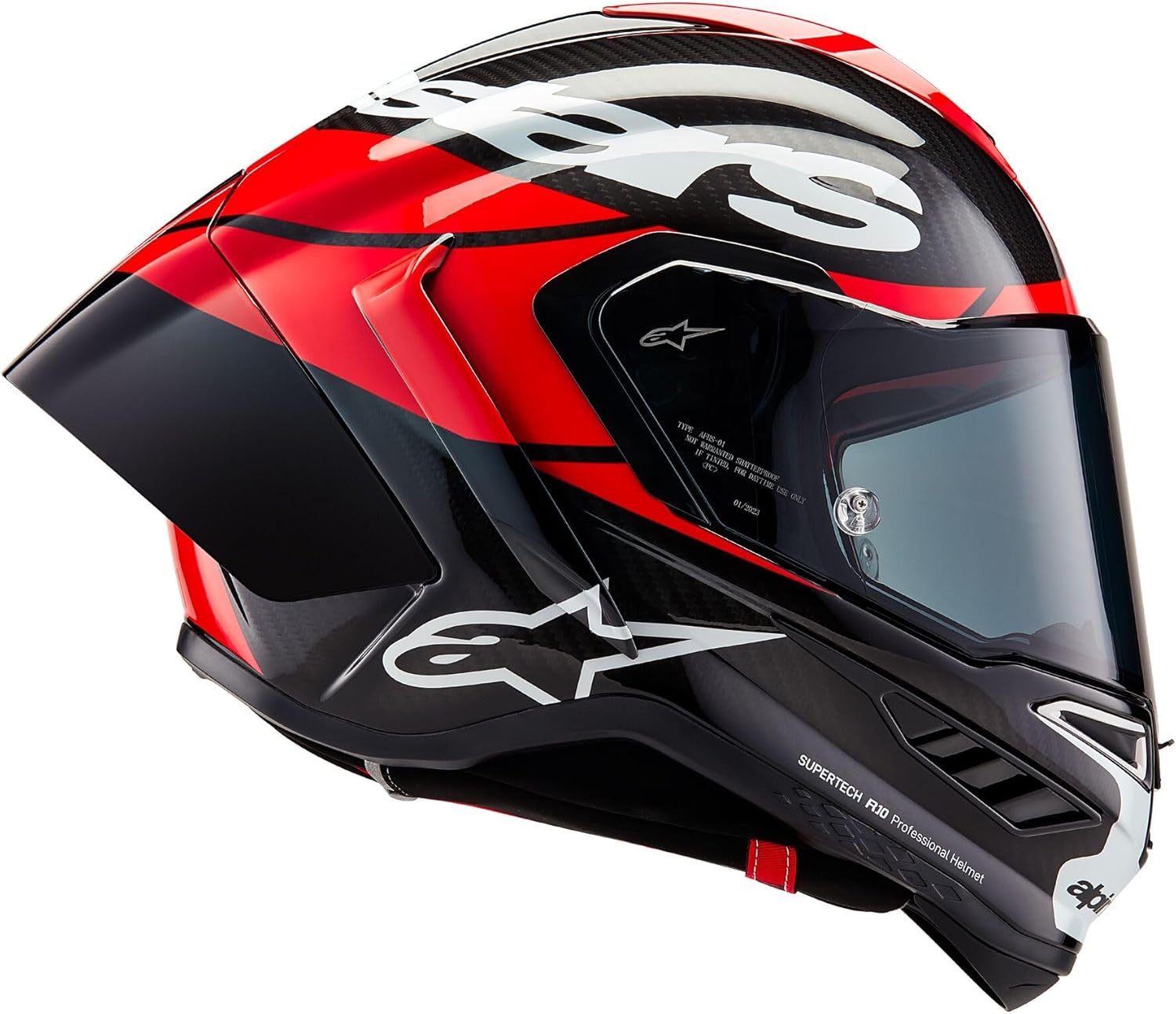 Alpinestars Supertech R10 Element Helmet, Carbon Fiber, Aerodynamic Full-Face Design, Ventilation & Safety, DOT & ECE Certified for Street & Track Riders