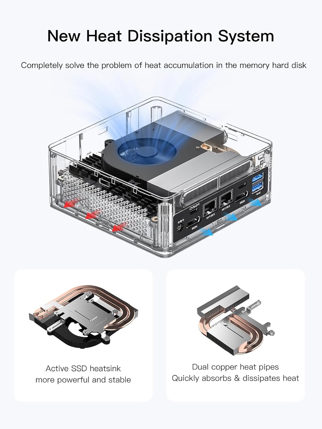 MINISFORUM Venus Series NAB9 Mini PC Barebone Intel Core i9-12900HK(14C/20T), Mini Desktop Computer Without RAM/SSD/OS, 2X HDMI+2X USB-C 4K@60Hz Output, 2X 2.5G LAN, 4X USB3.2 Small Computer (Renewed)