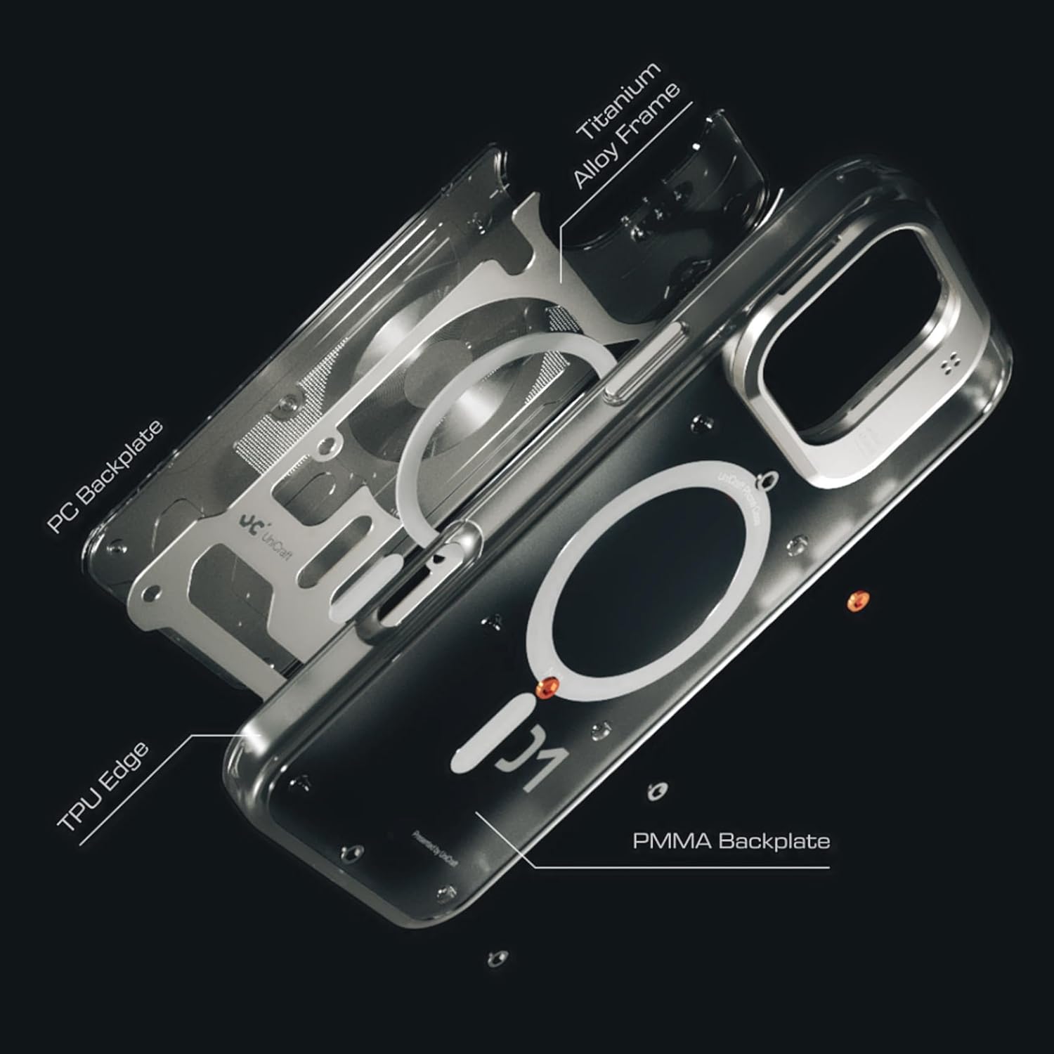 UniCraft No.01 for iPhone 16 Pro Max Case | Ti Alloy | LensGurad | Compatible with MagSafe